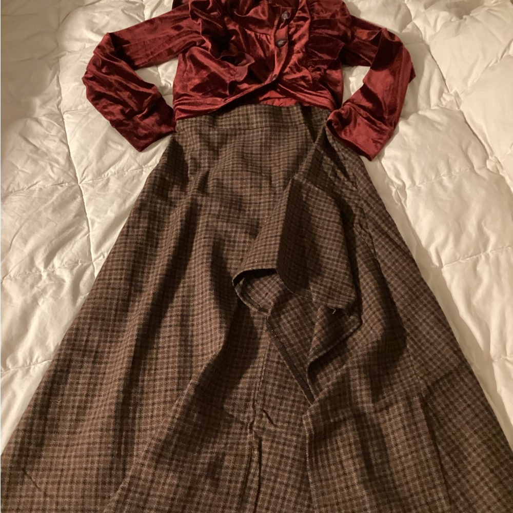 Joyfolie Burgundy and Brown Kids Matching Set